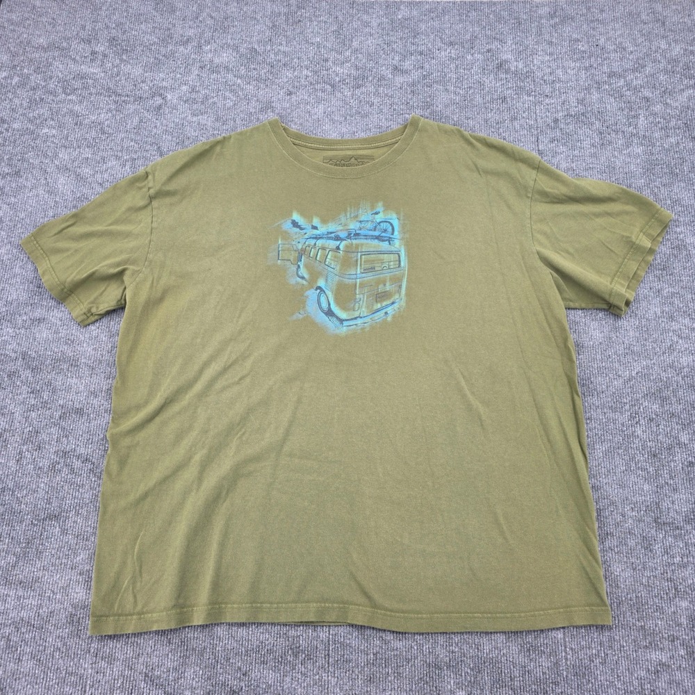 Patagonia Mens XXL Olive Green Organic Cotton Van Graphic T-Shirt 59816SP13